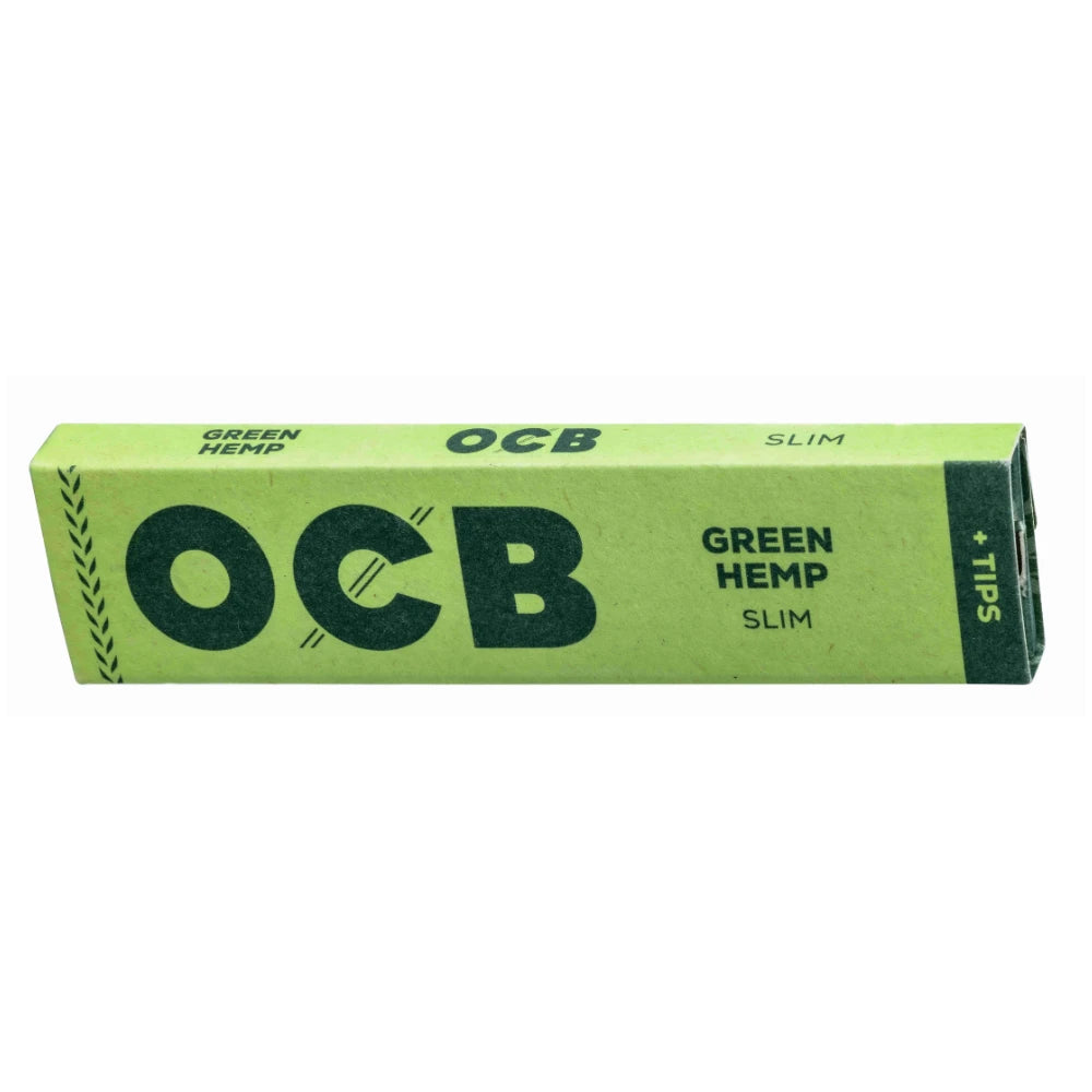OCB Green Hemp King Size Slim Papers + Filter Tips OCB